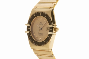 Omega Constellation 18 ct gold quartz Kal. 1382 Ref. 598.0003