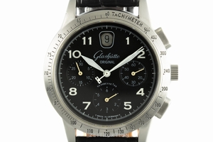 Glashutte Original Navigator chronograph steel automatic Kal. 39-32 Ref. 1-39-32-07-07-04