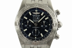 Breitling Blackbird chronograph steel automatic Kal. B44 Ref. A44359