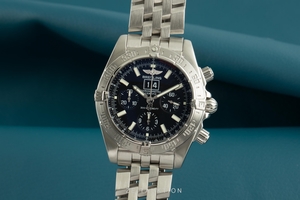 Breitling Blackbird chronograph steel automatic Kal. B44 Ref. A44359