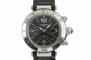 Cartier Pasha chronograph steel automatic Kal. 8630 Ref. 2995