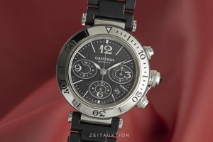 Cartier Pasha chronograph steel automatic Kal. 8630 Ref. 2995