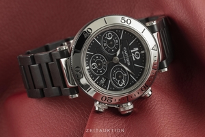 Cartier Pasha chronograph steel automatic Kal. 8630 Ref. 2995