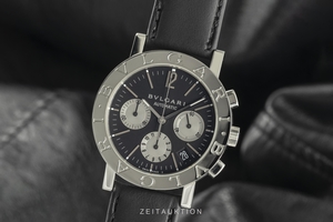 Bvlgari Bvlgari chronograph steel automatic Kal. 080TEEE Ref. BB38SLCH