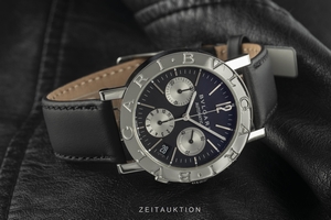 Bvlgari Bvlgari chronograph steel automatic Kal. 080TEEE Ref. BB38SLCH