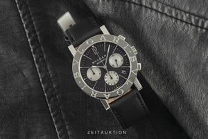 Bvlgari Bvlgari chronograph steel automatic Kal. 080TEEE Ref. BB38SLCH