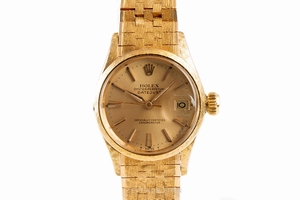 Rolex Datejust 18 ct gold automatic Kal. 1130 Ref. 6520 VINTAGE