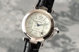 Cartier Pasha 18 ct white gold automatic Kal. 049 Ref. 2308