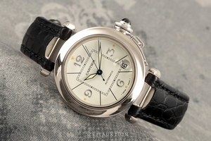 Cartier Pasha 18 ct white gold automatic Kal. 049 Ref. 2308