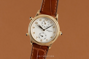 Patek Philippe Travel Time 18 ct gold manual winding Kal. 215/156 Ref. 4864J-010