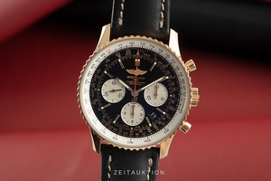 Breitling Navitimer chronograph 18 ct gold automatic Kal. B01 Ref. RB0120