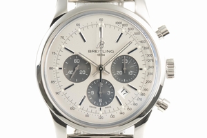 Breitling Transocean chronograph steel automatic Kal. B01 Ref. AB0152