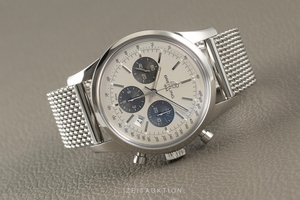 Breitling Transocean chronograph steel automatic Kal. B01 Ref. AB0152