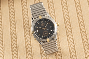 Breitling Duograph chronograph steel / gold automatic Ref. B15047