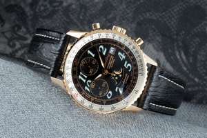 Breitling Montbrillant chronograph 18 ct gold automatic Kal. B43 Ref. H43330