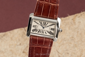 Cartier Tank Divan steel quartz Kal. 690 Ref. 2600