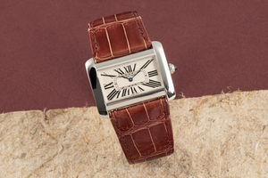Cartier Tank Divan steel quartz Kal. 690 Ref. 2600