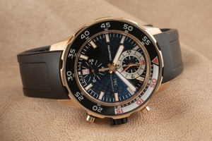 IWC Aquatimer chronograph 18 ct gold automatic Kal. 89360 Ref. 3769