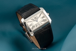 Cartier Tank Divan steel quartz Kal. 690 Ref. 2600