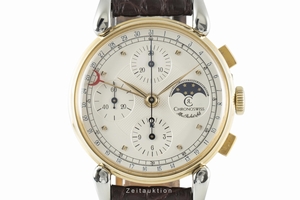 Chronoswiss A. Rochat chronograph gilt steel automatic Ref. 77890
