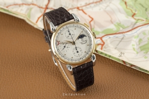 Chronoswiss A. Rochat chronograph gilt steel automatic Ref. 77890
