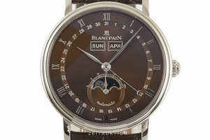 Blancpain Villeret 18 ct white gold automatic Kal. 6763 Ref. 6263