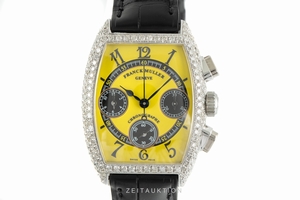 Franck Muller Curvex chronograph steel manual winding Kal. 7501CC Ref. 7502CC