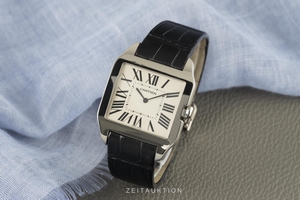 Cartier Santos Dumont 18 ct white gold manual winding Kal. 430MC Ref. 2651