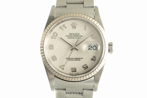 Rolex Datejust steel / white gold automatic Kal. 3135 Ref. 16234