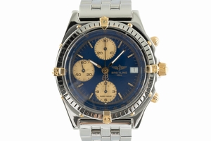 Breitling Chronomat chronograph gilt steel automatic Kal. B13 Ref. 81.950/B13047