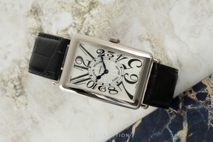 Franck Muller Long Island 18 ct white gold quartz Kal. 032 Ref. 1000 QZ