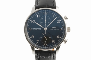 IWC Portugieser chronograph steel automatic Kal. C.79350 Ref. IW371438