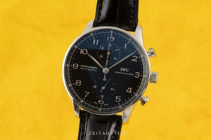 IWC Portugieser chronograph steel automatic Kal. C.79350 Ref. IW371438