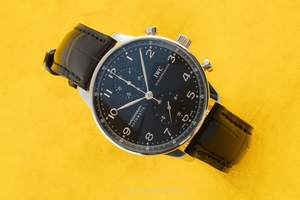 IWC Portugieser chronograph steel automatic Kal. C.79350 Ref. IW371438