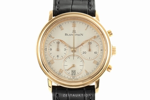 Blancpain Villeret chronograph 18 ct gold automatic Kal. 1185