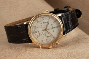 Blancpain Villeret chronograph 18 ct gold automatic Kal. 1185