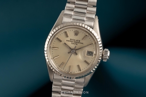 Rolex Lady Date 18 ct white gold automatic Kal. 1160 Ref. 6516