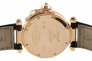 Cartier Pasha 18 ct red gold quartz Kal. 690 Ref. 2812