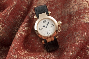 Cartier Pasha 18 ct red gold quartz Kal. 690 Ref. 2812