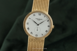 Patek Philippe Calatrava 18 ct gold manual winding Kal. 215 Ref. 3919/5