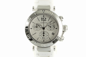 Cartier Pasha chronograph steel quartz Kal. 7101 Ref. 3129