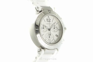 Cartier Pasha chronograph steel quartz Kal. 7101 Ref. 3129