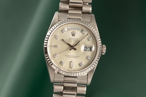 Rolex Day-Date 18 ct white gold automatic Kal. 3155 Ref. 18239