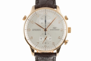IWC Portugieser chronograph 18 ct gold manual winding Kal. C.76240 Ref. IW3712
