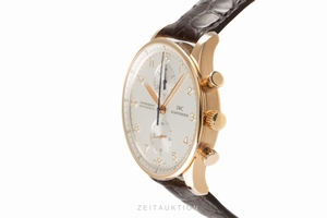 IWC Portugieser chronograph 18 ct gold manual winding Kal. C.76240 Ref. IW3712