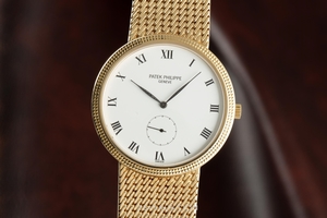 Patek Philippe Calatrava 18 ct gold manual winding Kal. 215 Ref. 3919/5