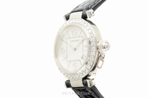 Cartier Pasha 18 ct white gold automatic Kal. 120 Ref. 2398