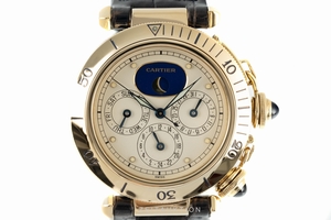 Cartier Pasha 18 ct gold quartz Kal. 606 Ref. 30002