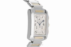Cartier Tank Francaise chronograph steel / gold quartz Kal. 212P Ref. 2303