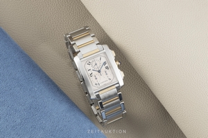 Cartier Tank Francaise chronograph steel / gold quartz Kal. 212P Ref. 2303